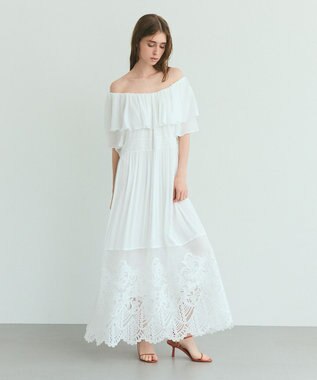 GRACE CONTINENTAL ラッフルレース切替マキシ