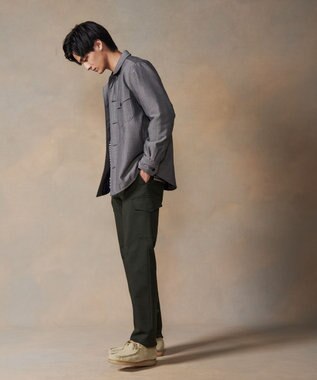 J.PRESS MEN ヘリンボンCPOジャケット ネイビー系9