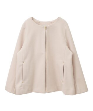 earth music&ecology ２Ｗａｙフードショートコート Ivory