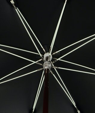 MOONBAT 【遮光/晴雨兼用日傘】POLO RALPH LAUREN(ポロ ラルフローレン) エンブフリル 長傘 遮熱 UV ブラック