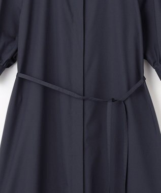 #Newans 【ANSWER for 骨格ストレート】バンドカラーシャツワンピース ネイビー系