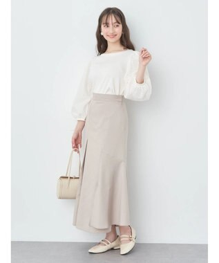 earth music&ecology アシメキリカエスカート Beige