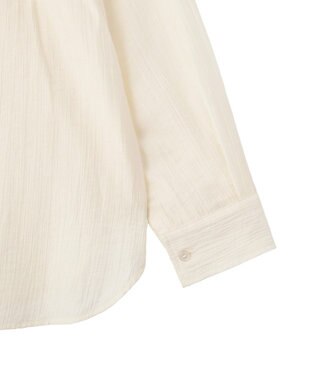 Green Parks シアーフードシャツ Ivory