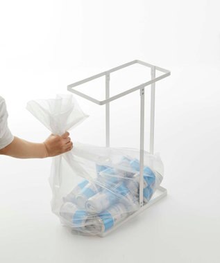tower スリム蓋付き分別ゴミ袋ホルダー タワー 45L 2個組 ホワイト ホワイト
