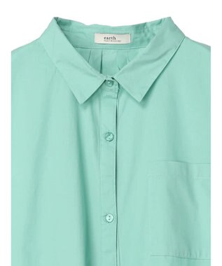 earth music&ecology ポプリンボックスシャツ Mint