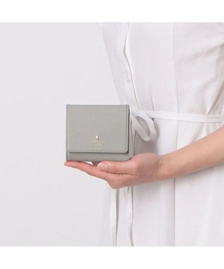 LANVIN en Bleu リュクサンブールカラー 外ボックス二つ折り財布 グレー