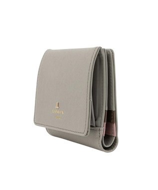 LANVIN en Bleu リュクサンブールカラー 外ボックス二つ折り財布 グレー