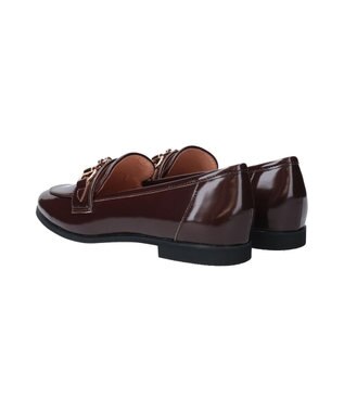 Bridget Birkin 【Bridget Birkin】シンプルビットデザインローファー ブラウンエナメル