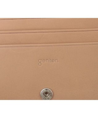 genten 【新色】フレスコ 二つ折り財布 サンドベージュ