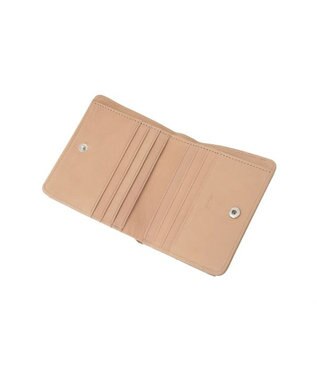 genten 【新色】フレスコ 二つ折り財布 サンドベージュ