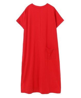 CRAFT STANDARD BOUTIQUE ヴィンテージ風天竺ワンポイントワンピース Gray Beige