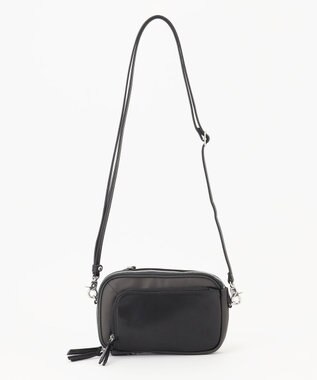 Y'SACCS ナイロン×リサイクルレザー　コンビマルチポシェット