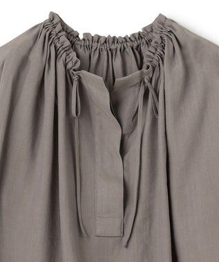 BEIGE， 【S-size】LILAC / ギャザーブラウス Steel