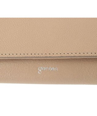 genten 【新色】フレスコ 二つ折り財布 サンドベージュ