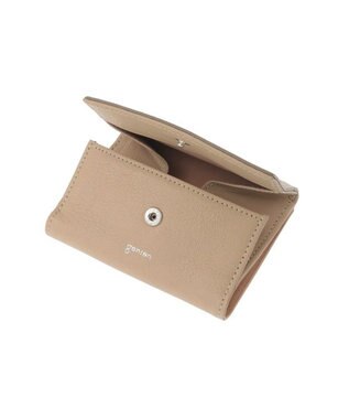 genten 【新色】フレスコ 二つ折り財布 サンドベージュ