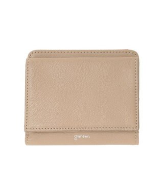 genten 【新色】フレスコ 二つ折り財布 サンドベージュ