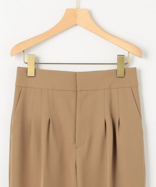 組曲 ライトダブルクロス テーパードパンツ ベージュ系