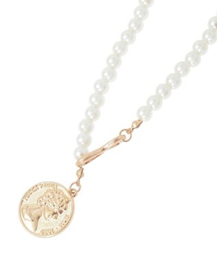 YECCA VECCA マルチジョイントコインパールネックレス Gold