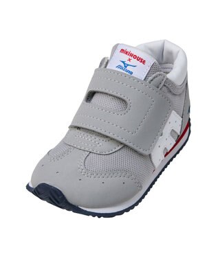 MIKI HOUSE HOT BISCUITS 【WEB限定】【13-15.5cm】ミズノコラボ セカンドベビーシューズ【WebLimited】 グレー