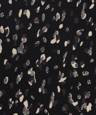 ANY L 【洗濯機可/ウエストゴム】プリントパンツ ブラックベース