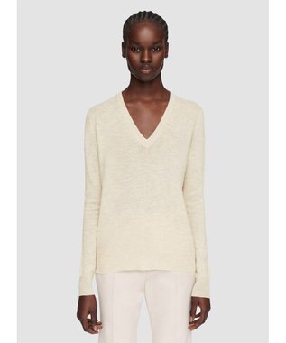 【洗える】キャッシュエアー　Vネックニット