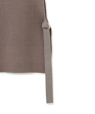 23区 S 【洗える】コットンリリー ニットベスト ブラウン系