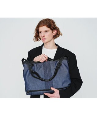 genten リデニム 2wayショルダー大 ネイビー