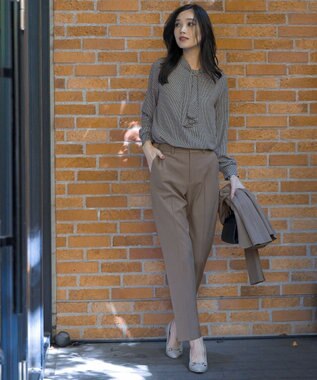 ANY SIS ビューティサーモ2WAYストレッチ ノーカラージャケット グレージュ