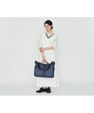 genten リデニム 2wayショルダー大 ネイビー