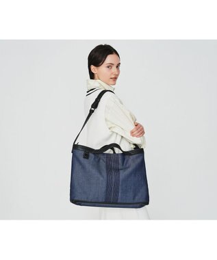 genten リデニム 2wayショルダー大 ネイビー