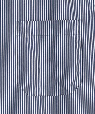 JOSEPH ABBOUD 【ジャージー素材・ストレッチ・イージーケア】コンパクトジャージーストライプシャツ サックスブルー系1