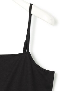 ICB 【洗える】 コットンリヨセルスムース キャミソール ブラック系