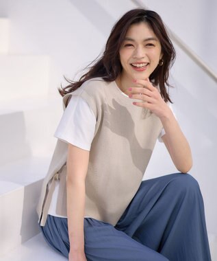 ANY L スプリングニットベスト