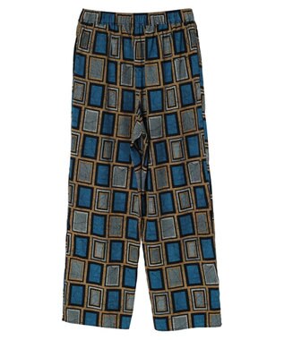 Green Parks アフリカン柄イージーパンツ Blue