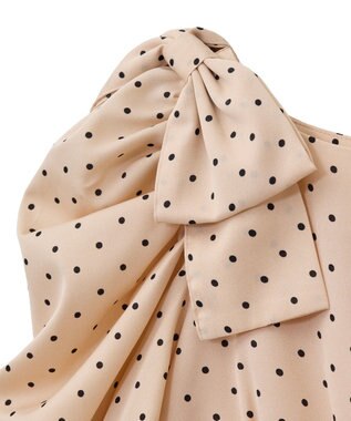 Maison de FLEUR ドットワンピース Beige