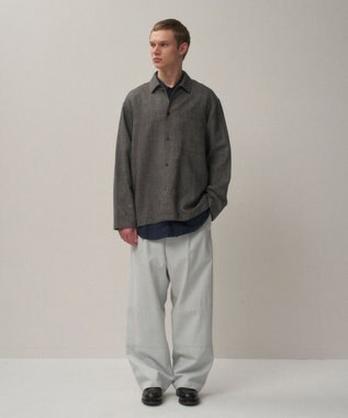 ATON LINEN WOOL TWILL | シャツジャケット - UNISEX