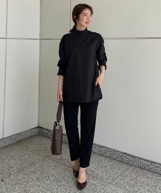 UNFILO ドロストスティックパンツ ブラック系