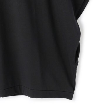 BEIGE， DIOP / スビンコットン ドレープTシャツ Black