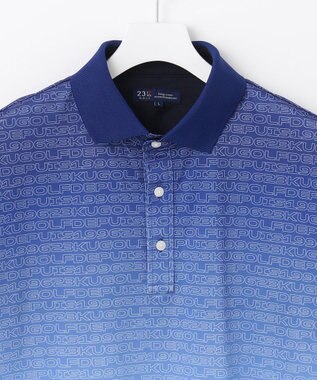23区GOLF 【MEN】【キングサイズ/UVケア/吸水速乾】グラデーションロゴ 半袖ポロシャツ ダルブルー系5