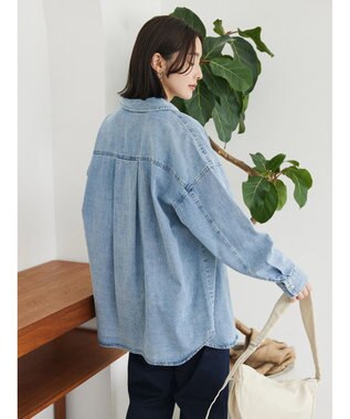 Green Parks ・ＥＬＥＮＣＡＲＥ　ＤＵＥ　デニムロングスリーブシャツ Light Indigo