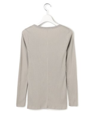 ICB L 【洗える】 ４×２リブ プルオーバー ライトグレー系