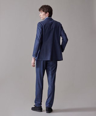 J.PRESS MEN プールに浮いているような快適な着心地【ストレッチ / 洗える / 吸水速乾/ 接触冷感】【J.PRESS-POOL WOOL】ジャージーセットアップ ジャケット ネイビー系