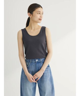 Green Parks BESTPRICE 2WAYリブタンクトップ Charcoal Gray