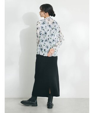 CRAFT STANDARD BOUTIQUE プリント柄スタンドネックプルオーバー Off White