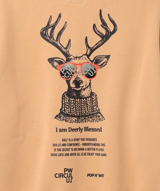 PW CIRCULUS 【MEN】裏毛アニマルプリントスエット ベージュ系