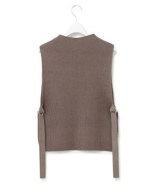 23区 S 【洗える】コットンリリー ニットベスト ブラウン系