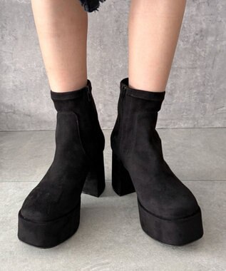 WEGO ストレッチヒールショートブーツ