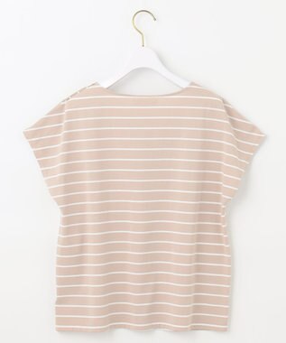 ANY SIS L マリンディテールロゴ Ｔシャツ ベージュボーダー