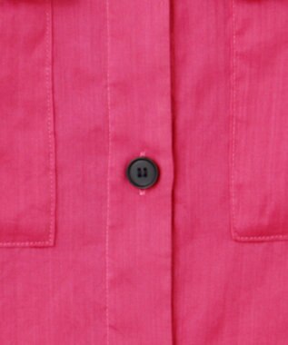 ICB 【洗える】ラミーコットンボイル シアーシャツ フューシャピンク系