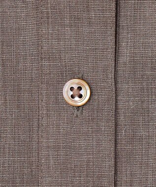 J.PRESS LADIES S 【WEB限定カラーあり・一枚で着映え】ラミー ポプリン ボクシーシャツ ブラウン系